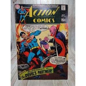 Action Comics #378 July, 1969 Superman The Devil's Partner DC Silver Age!